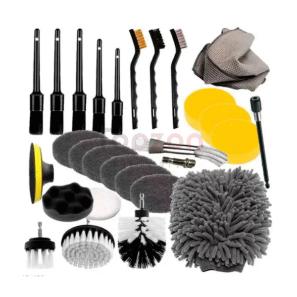 Electric drill brush 27PCS set multi-function cleaning brush head tire wheel brush gap brush car cleaning set